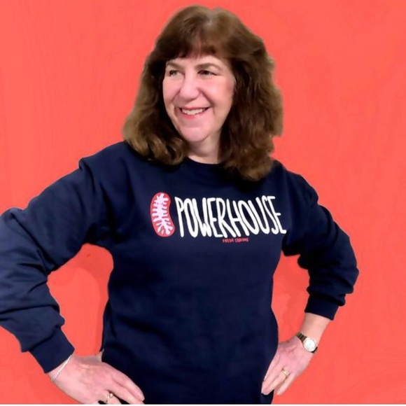 Mitochondria Powerhouse navy blue crewneck NEW - Picture 3 of 5